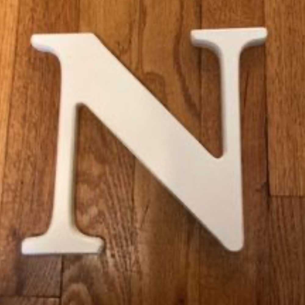 Letter "N" BabiesRUs Wooden Wall Letter